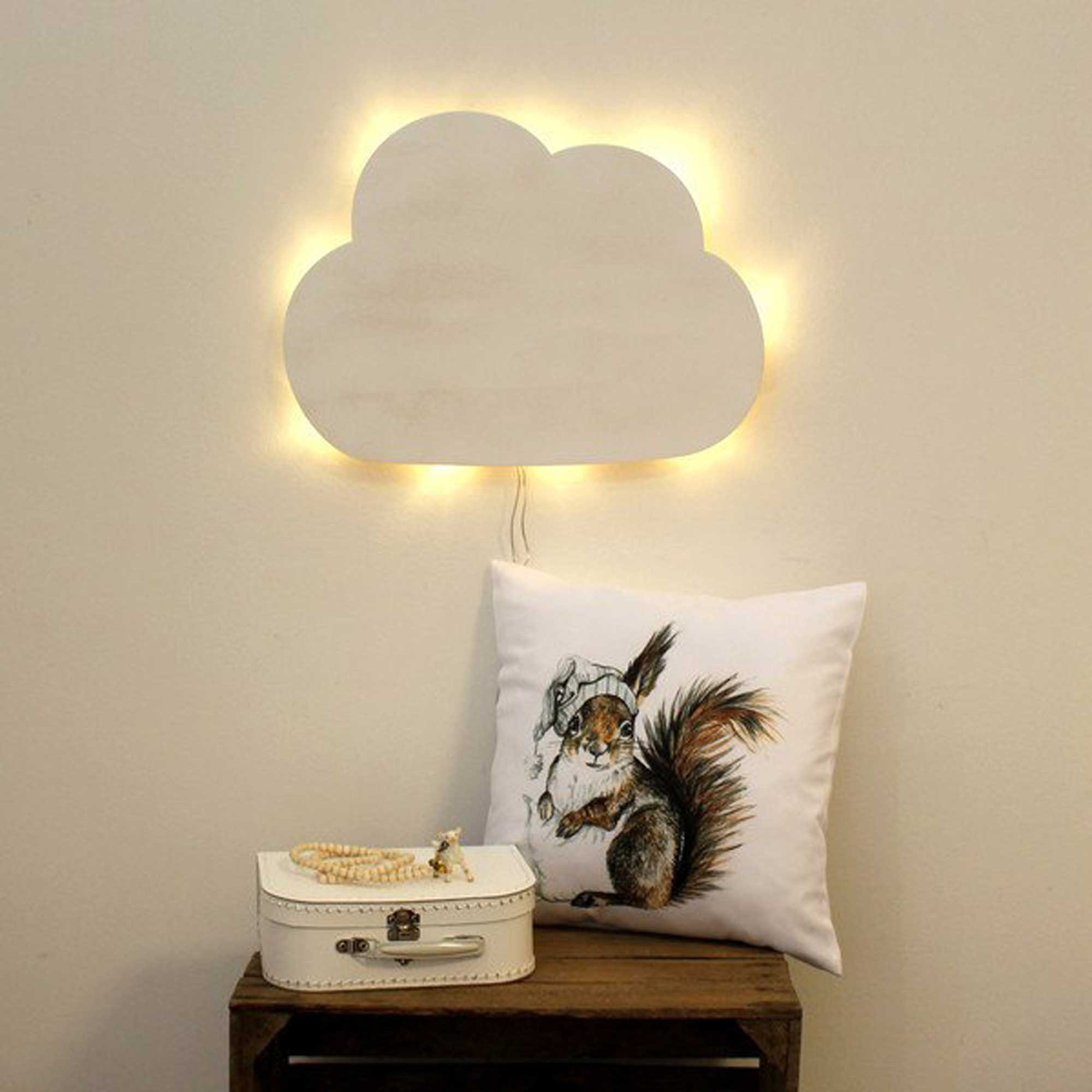Kinderlampe Wolke Schlummerlampe in weiß M2033 ~ Wandtattoos Kinderlampe Wolke Schlummerlampe in weiß M2033 ~ Wandtattoos