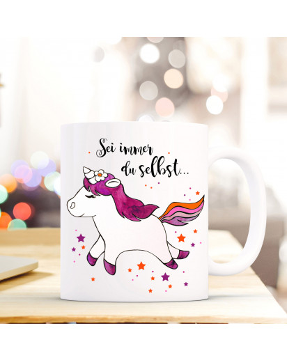  Tasse mit Einhorn 