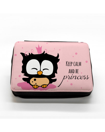 Hauptbild gefüllte Federtasche Prinzessin Eule filled pencil case princess owl keep calm and be princess