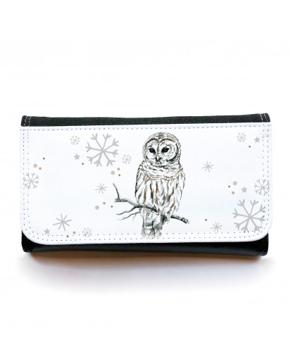 Portemonnaie große Geldbörse Brieftasche Eule Schneeeule Hedwig gbg029 Wallet big purse billfold snow owl owl Hedwig gbg029