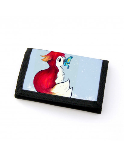 Portemonnaie Geldbörse Brieftasche Rotfüchschen mit Schmetterling wallet purse billford red fox with butterfly