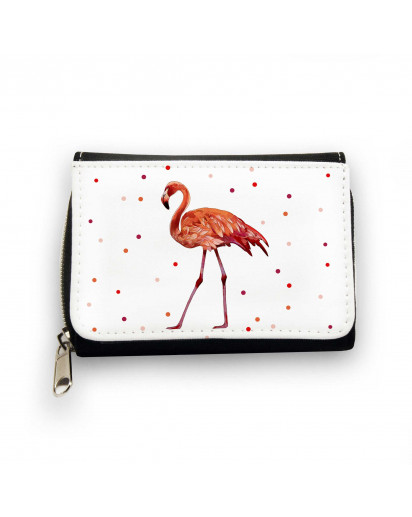 Geldbörse Flamingo mit Punkten Wallet flamingo with dots gk082