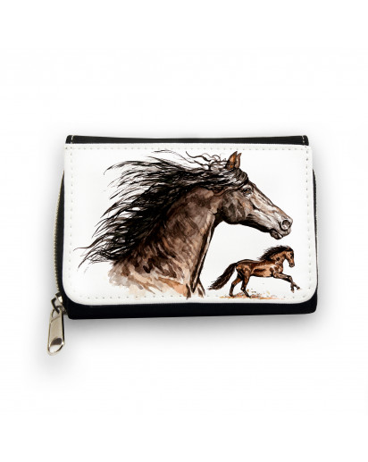 Geldbörse Wildpferd Wildpferde Pferd Pferde gk069 Wallet wild horse wild horses horse horses gk069