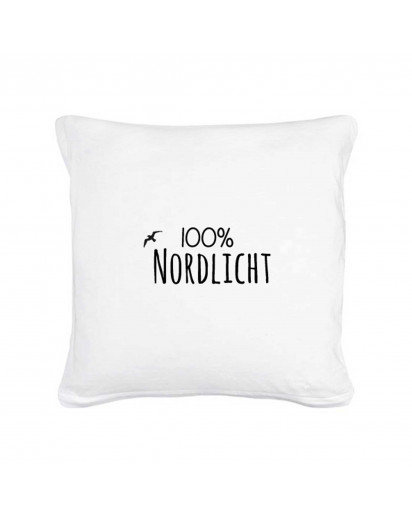 Kissen 100% Nordlicht mit Möwe Pillow "100% Nordlicht" with seagull including filling 