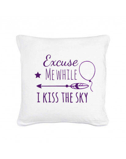 Kissen Spruch Excuse me while... mit Stern Pfeil & Luftballon Pillow saying excuse me while... with Star Arrow & Ballon