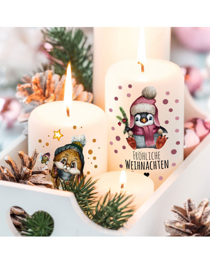 Kerzensticker Kerzentattoos Tattoofolie Weihnachten Christmas für Kerzen oder Keramik A4 Bogen DIY Stickerbogen für bis zu 40 Kerzen kst15