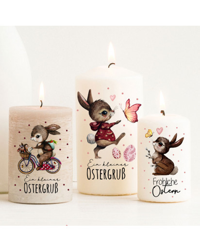 Kerzensticker Kerzentattoos Tattoofolie Ostern Hase Hasen Osterei Schmetterlinge Herzen für Kerzen oder Keramik A4 Bogen DIY Stickerbogen für bis zu 15 Kerzen kst58