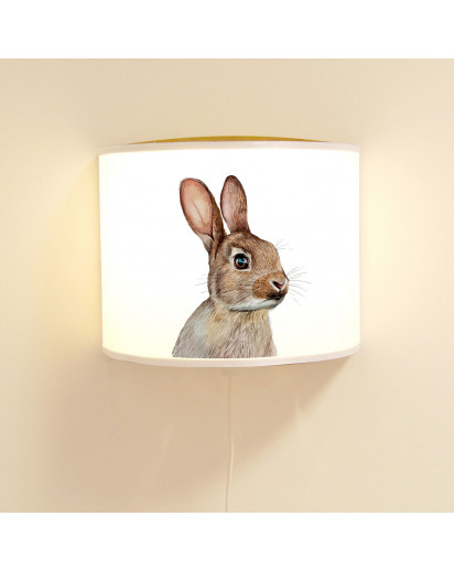 Wandlampe Kinderlampe Mit Niedlichen Hasen Haschen Lampe Motivlampe Leselampe Kinderzimmer Ls104 Wandtattoos Elfentur Tassen