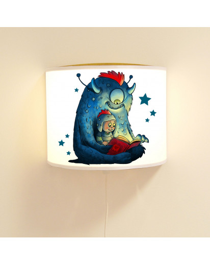 Kinderlampe Wandlampe Susses Monster Mit Kind Monsterlampe Lampe