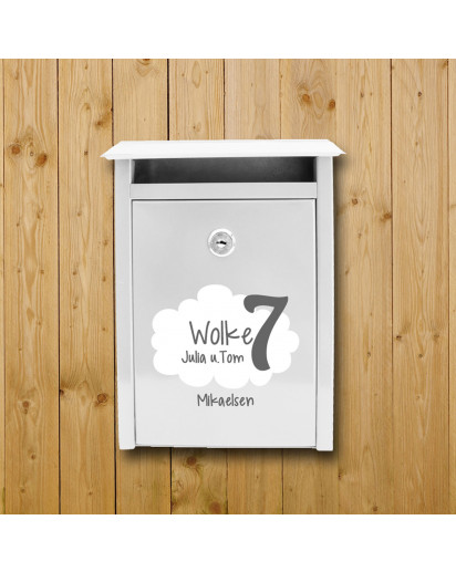 Briefkasten Aufkleber Wolke