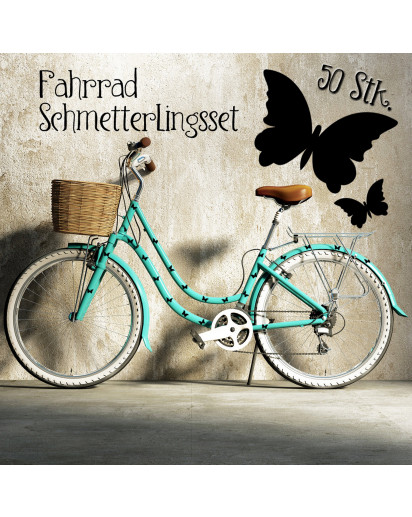 Fahrradaufkleber Schmetterling