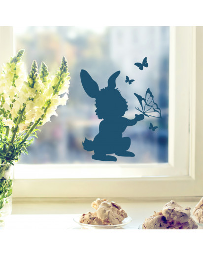 Fensterbild Hase