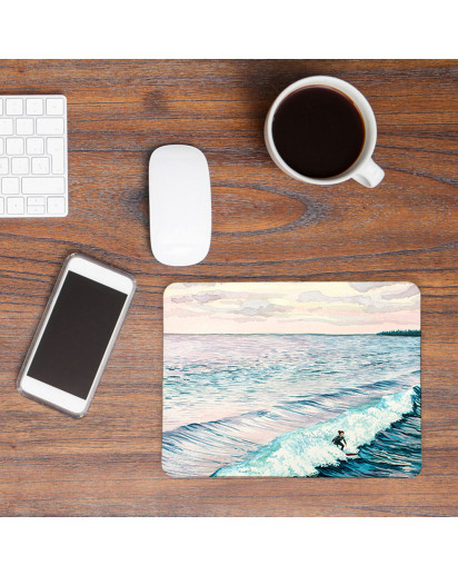 Mousepad mouse pad Mauspad mit Surferin Wellen Wasser Meer Mausunterlage bedruckt für den Schreibtisch mouse pads mp41