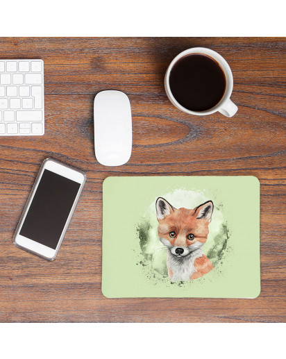 Mousepad mouse pad Mauspad mit süßen Fuchs Mausunterlage bedruckt für den Schreibtisch mouse pads Tier mp69