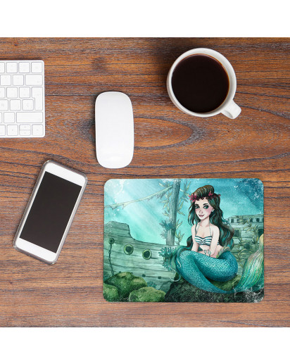 Mousepad mouse pad Mauspad mit Meerjungfrau versunkenes Schiff Mausunterlage bedruckt mouse pads mp81