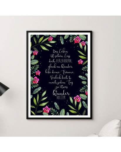 Spruch Poster