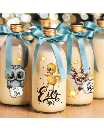 Rub ons RubOn Rubons Sticker Weihnachten Weihnachtssticker Weihnachtsmotive Eierlikör Keksglas Eule Elch A4 rb01