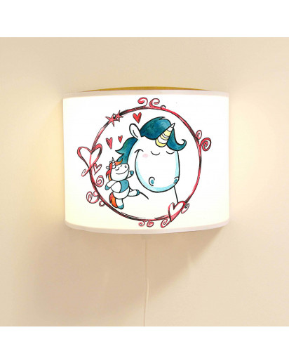 Wandlampe Schlummer Lampe Lese Schlummerlicht Einhorn Mit