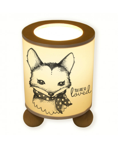 Hauptbild Tischlampe Fuchs you are so loved Wunschname fox you are so loved desired name