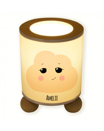 Hauptbild Tischlampe Wolke Wölkchen Wunschname table lamp cloud cloudy desired name