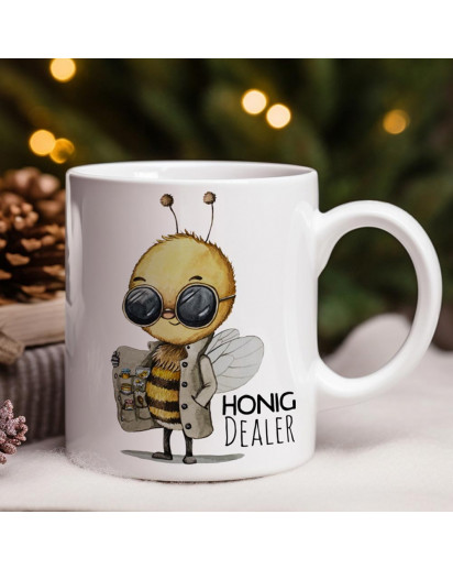 Tasse Becher Imker Biene Bienchen Bee Spruch Honig Dealer Motiv Kaffeebecher Kaffeetasse Geschenk Spruchbecher ts2137