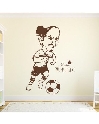 Wandtattoo Fußball Zlatan