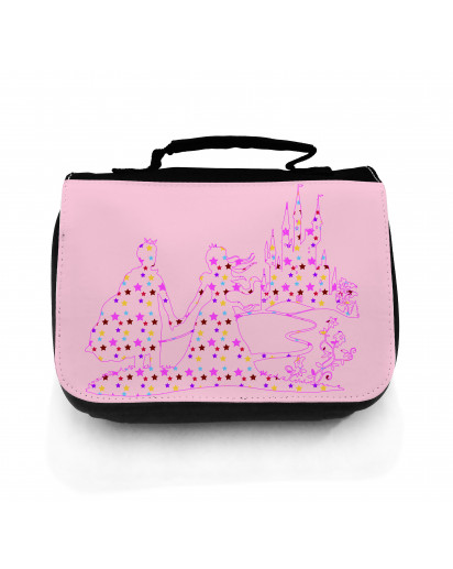 Hauptbild Waschtasche Prinz und Prinzessin vor Märchenschloss toilet bag prince and princess in front of fairy-tale castle wt048
