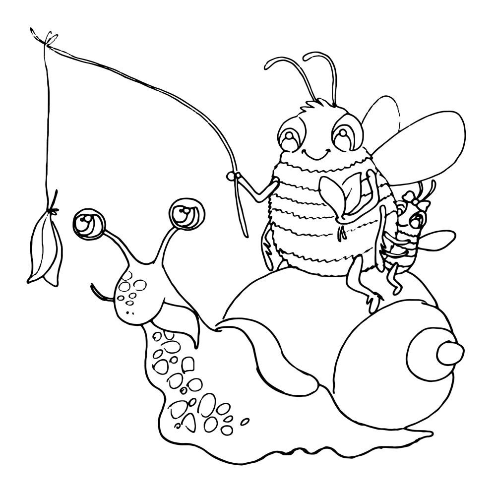 Ausmalbild Biene – Malvorlagen