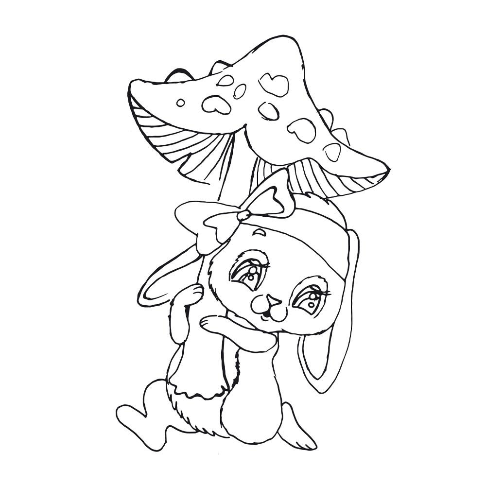 61 Häschen Ausmalbild - Malvorlagen für Kinder zum Ausdrucken