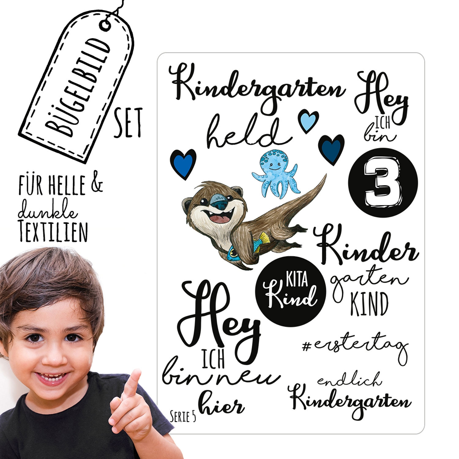 Bugelbilder Kindergarten Set Mit Otter Spruche Applikation Kita Bugelbild Bugelmotiv Aufbugelbilder Bb116 Wandtattoos Elfentur Tassen