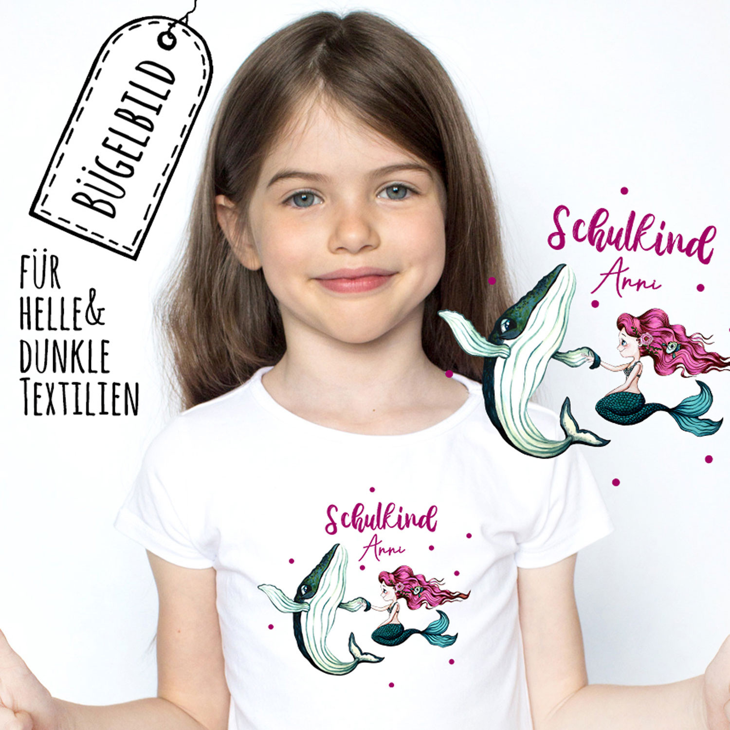 Bääm! Schulkind 2025 Einschulung Schulanfang Schule Mädchen T-Shirt