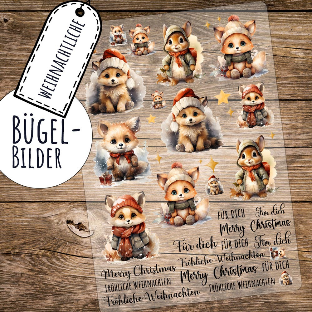 Bügelbild Weinglas Mit Weihnachtsmütze – Strass-Steine, Ca. 84 X 140 Mm, Für Textilien