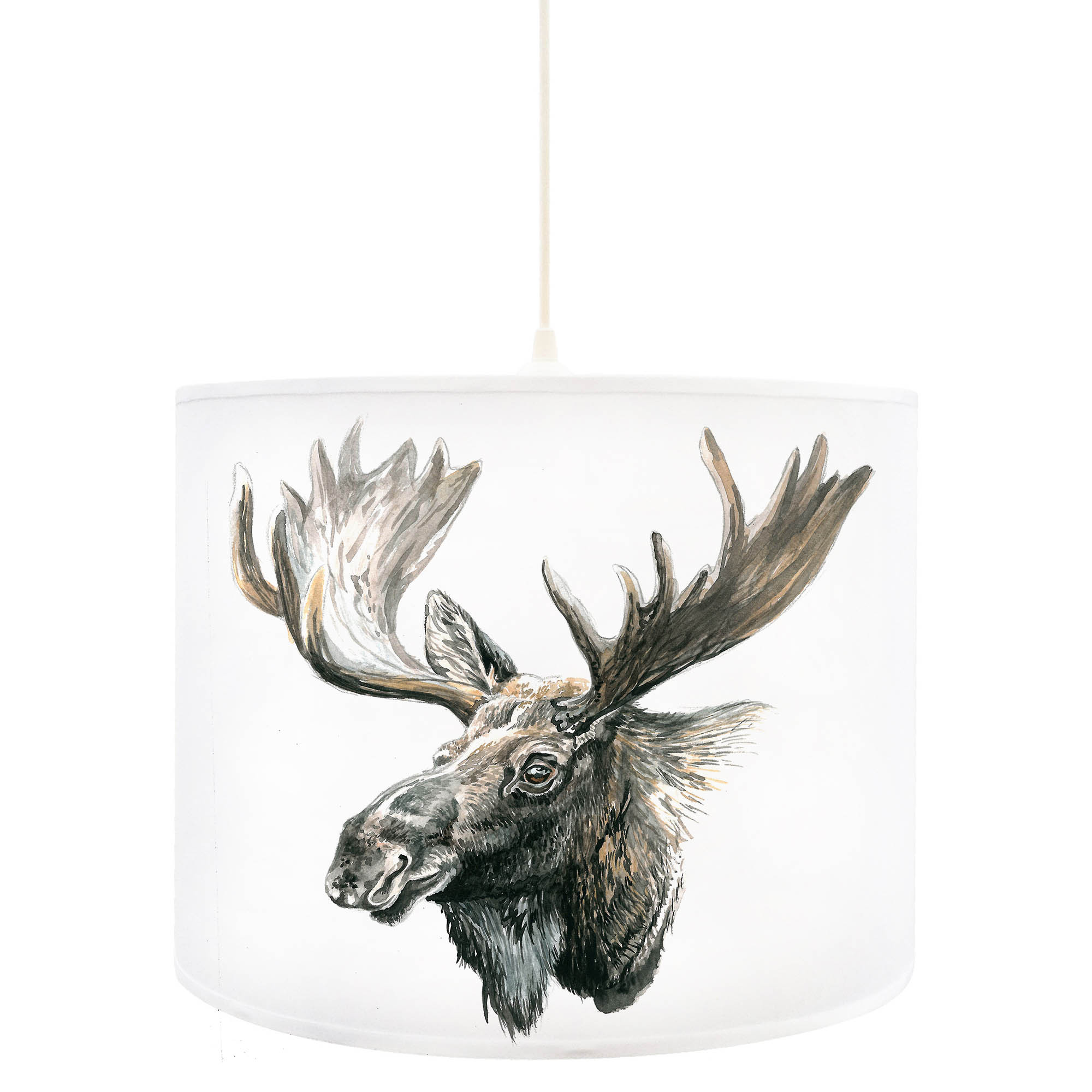 Deckenlampe Elch Kopf D35 ~ Wandtattoos Elfentür, Tassen