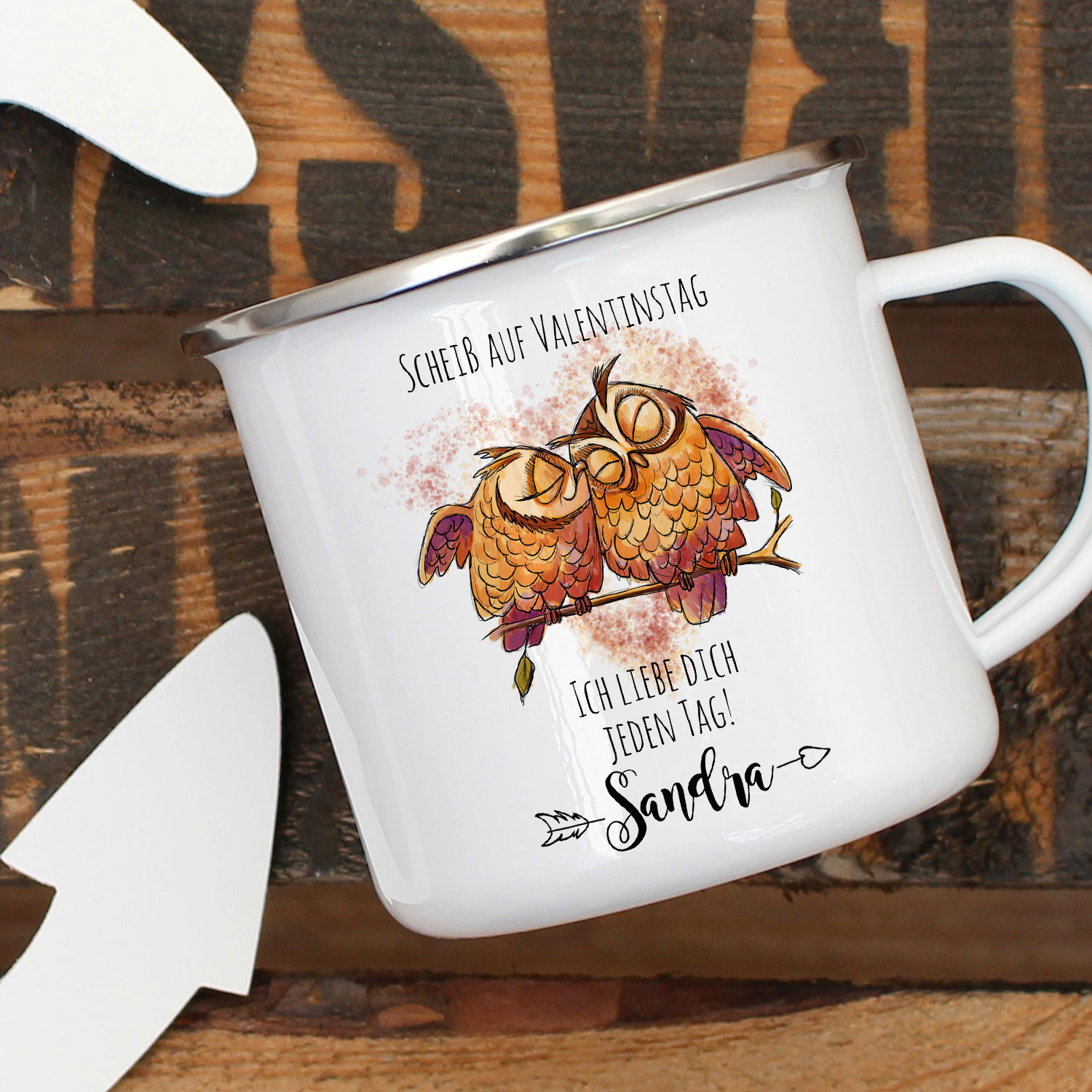 Emaille Becher Camping Tasse Wal Kaffeetasse Geschenk Maritim Spruch Motto I Whale Always Love You Eb129 Wandtattoos Elfentur Tassen