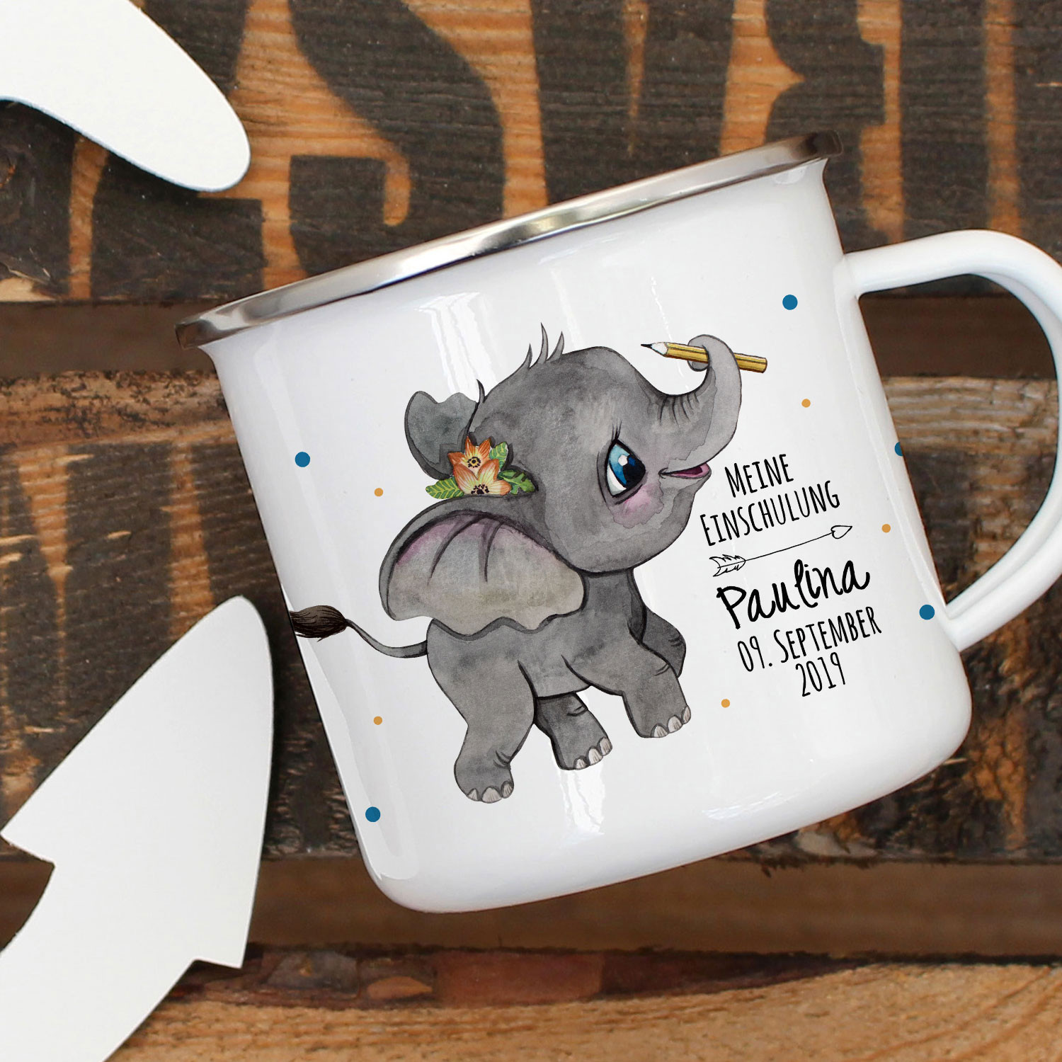 Emaille Becher Einschulung Camping Tasse Elefant Mit Stift Spruch Schulkind 2019 Name Wunschname Wunschdatum Kaffeetasse Geschenk Eb439 Wandtattoos Elfentur Tassen