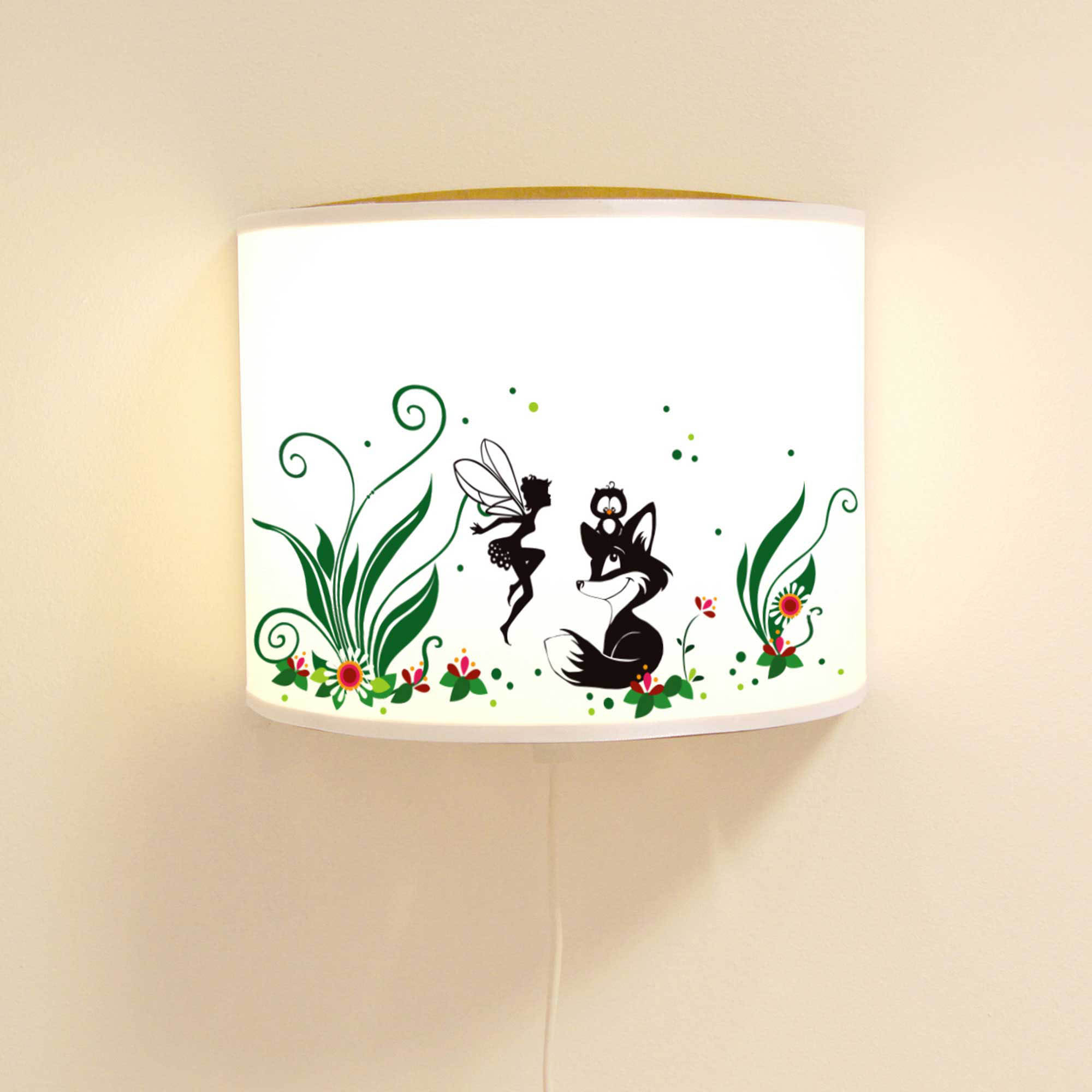 Wandlampe Schlummer Lampe Lese Schlummerlicht Fuchs Eule Und