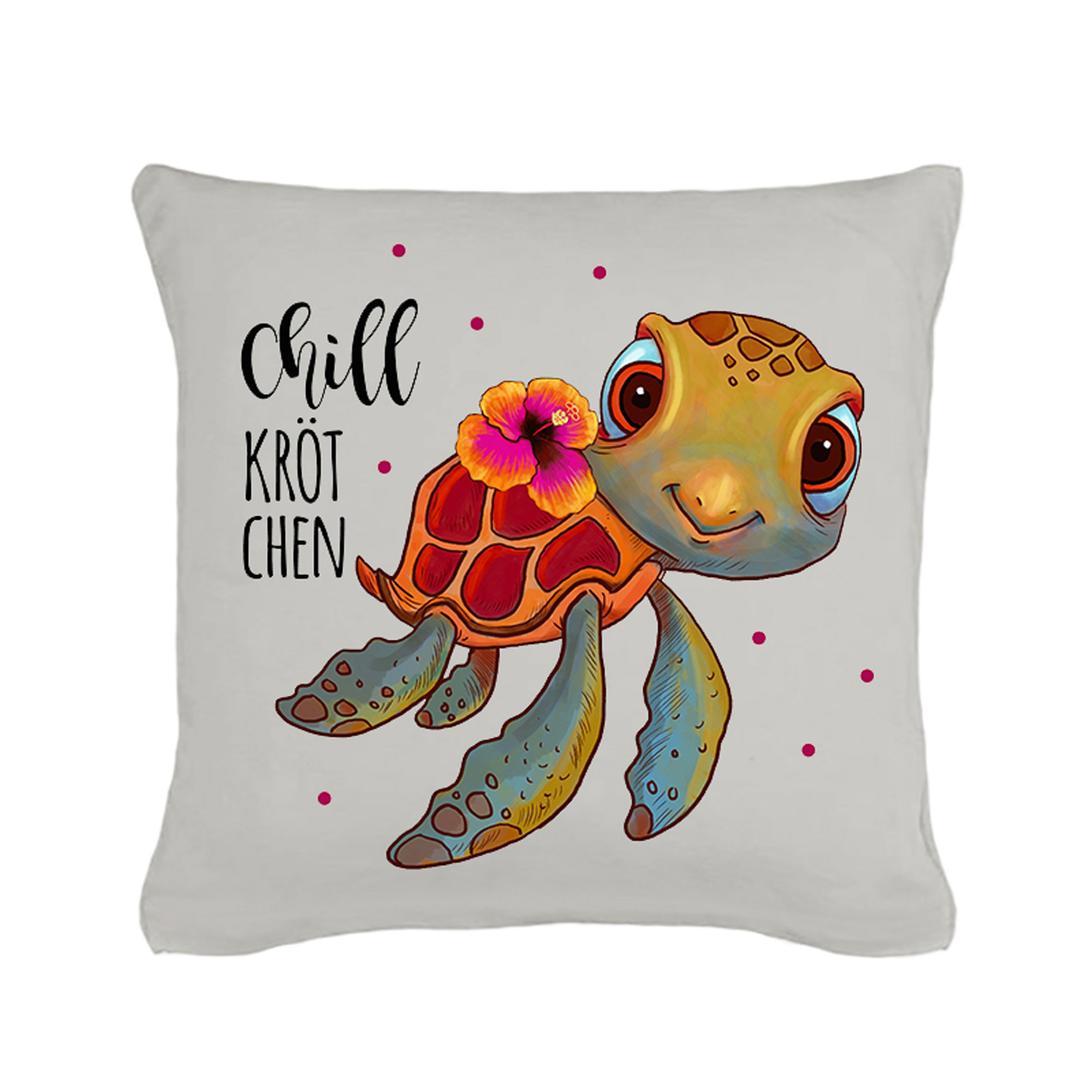 Bügelbild Applikation Bügelbilder Schildkröte mit Spruch Chill Kröt Chen bb017 