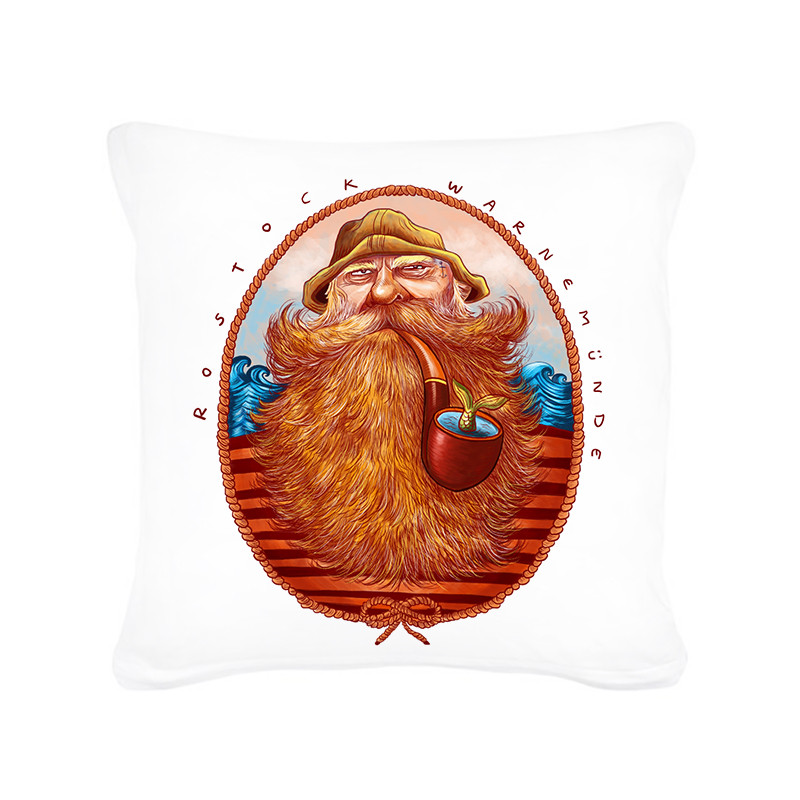 SONS OF ODIN Kissen 40x40 Cm - Wikinger Design Mit Thors Hammer & Spruch