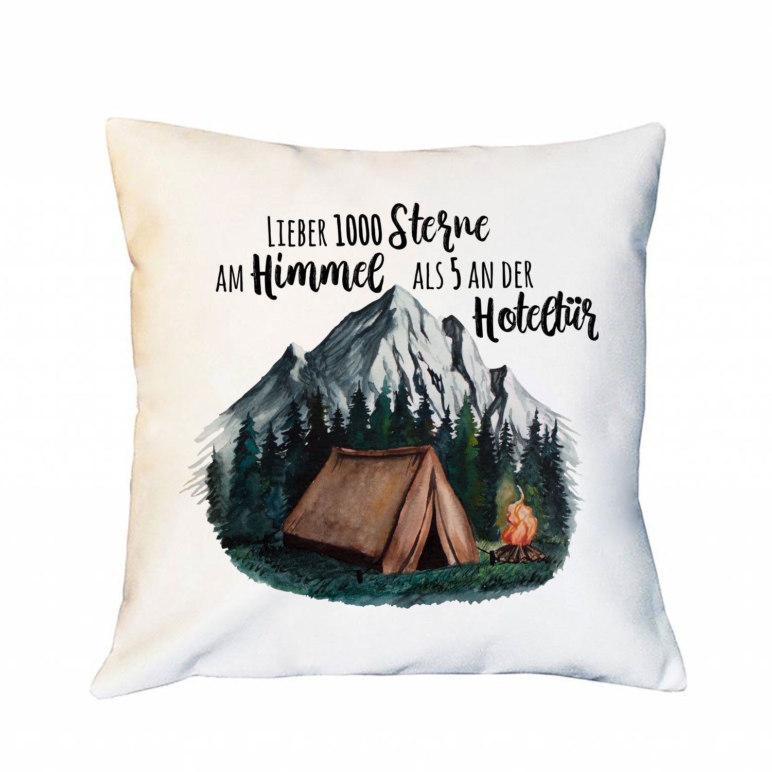 SONS OF ODIN Kissen 40x40 Cm - Wikinger Design Mit Thors Hammer & Spruch