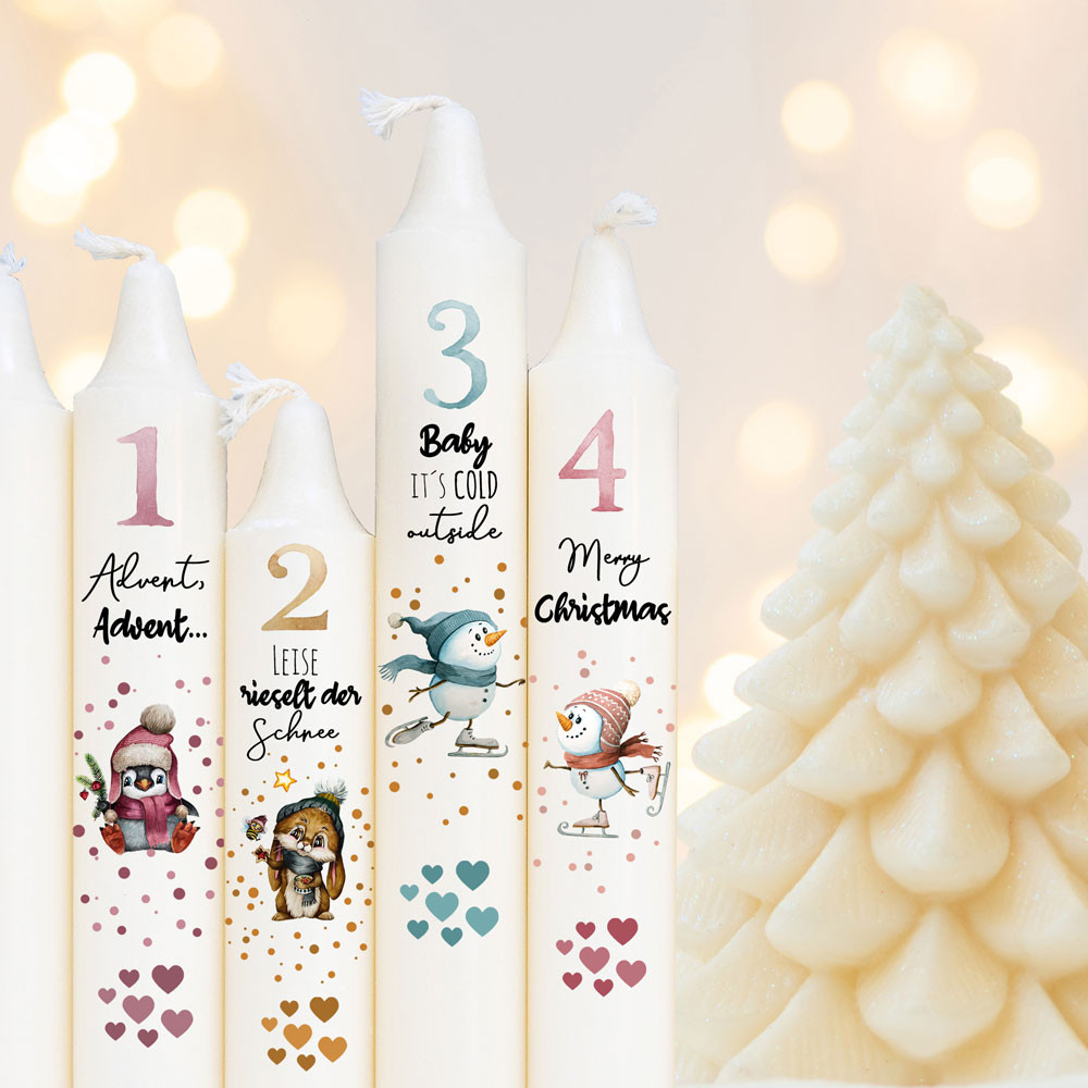 Kerzenfolie, Kerzentattoo Blumenkranz - TAUFE, KOMMUNION, KONFIRMATION, HOCHZEIT -Transferfolie, Kerzen-Tattoofolie, Kerzenfolie, Wasserschiebefolie für Taufkerzen und Kommunionkerzen