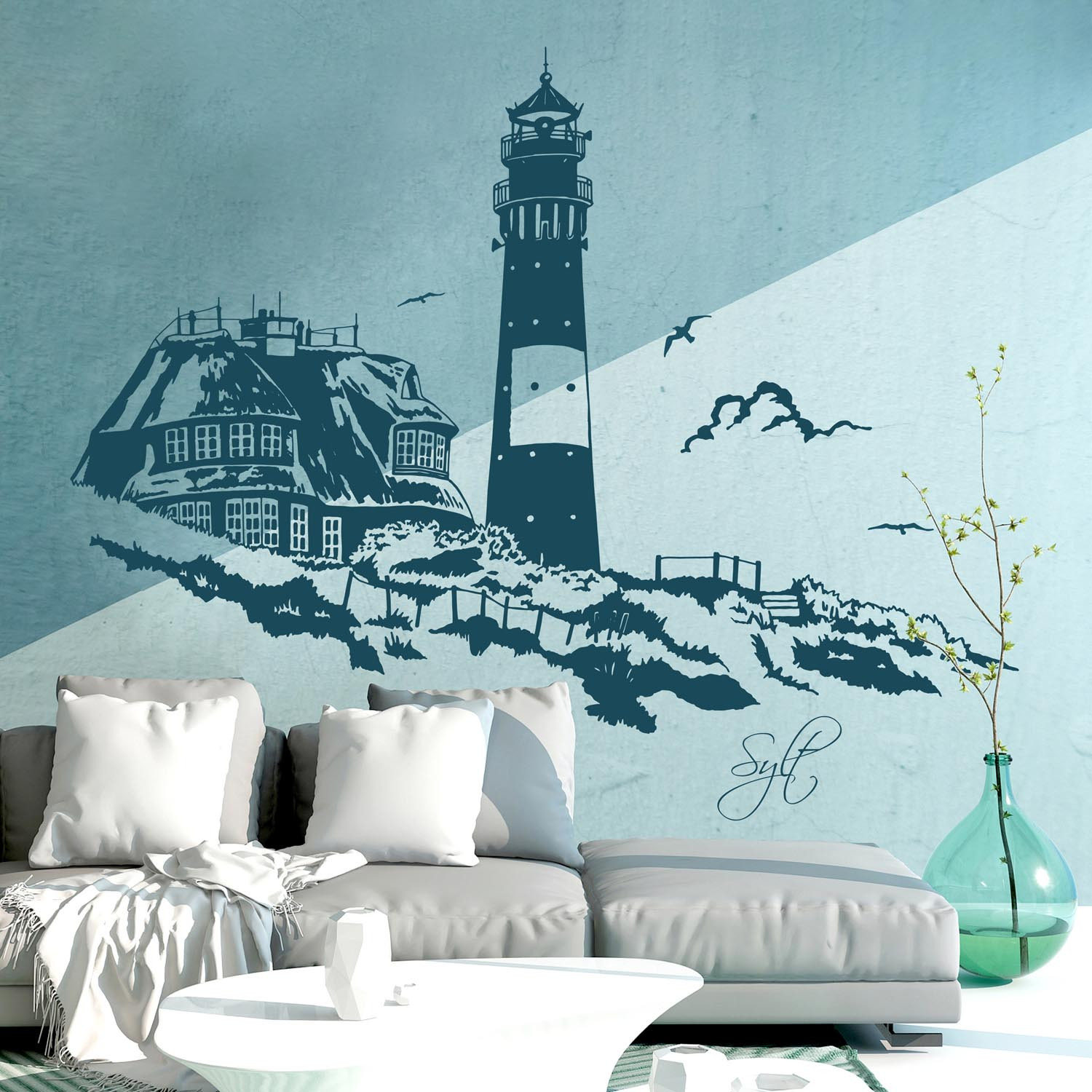 Wandtattoo Sylt Nordsee Meer Urlaub Dünen M1875 Wandtattoos Elfentür