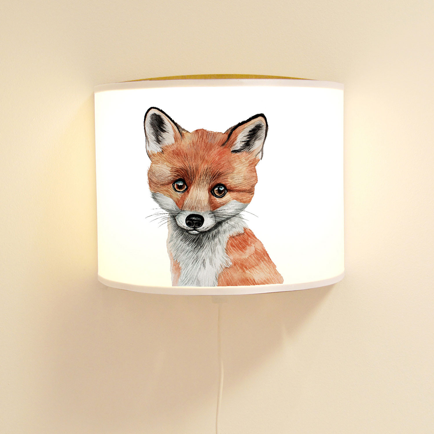 Wandlampe Kinderlampe Mit Kleinen Sussen Schlauen Fuchs Lampe Motivlampe Leselampe Kinderzimmer Ls103 Wandtattoos Elfentur Tassen