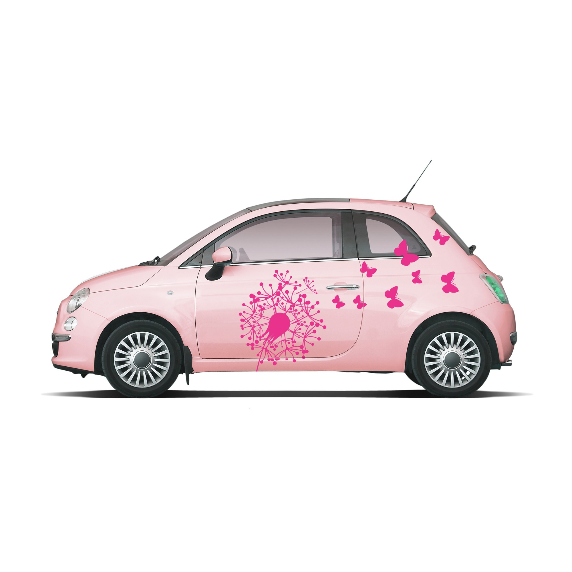 Autoaufkleber Pusteblume Mit Schmetterlingen M1349 Wandtattoos Elfentur Tassen