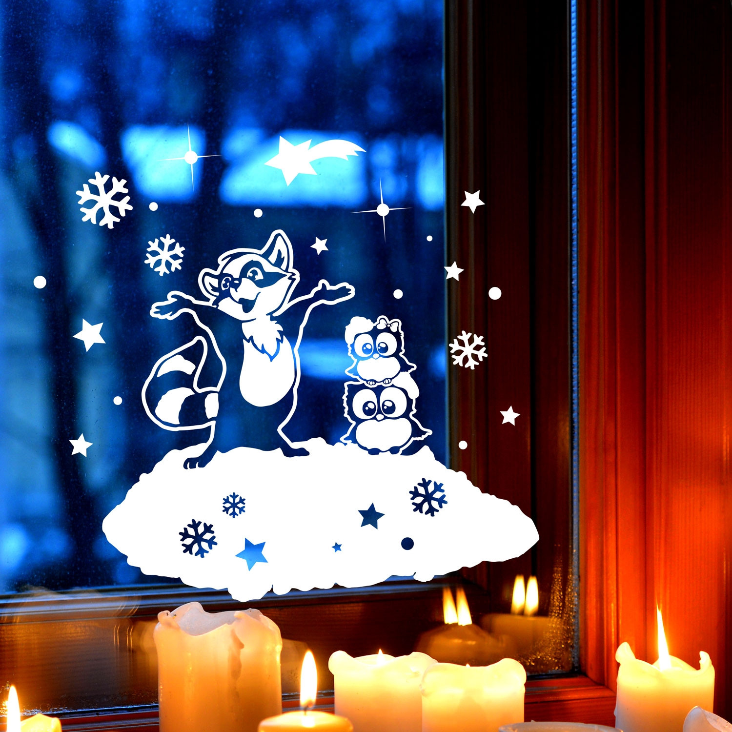 Fensterbiild Eule Winter Basteln - Bastelideen Kindergarten Sommer - Gartenmöbel 101 / Man ...