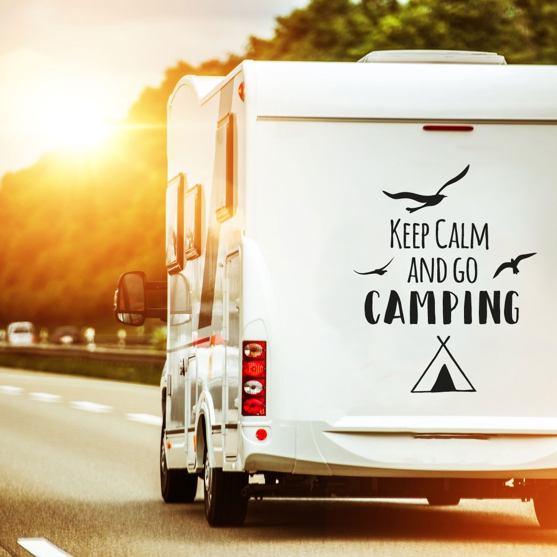 Wohnwagen Aufkleber Camping Wohnmobil Caravan Auto Sticker mit Camper  Spruch