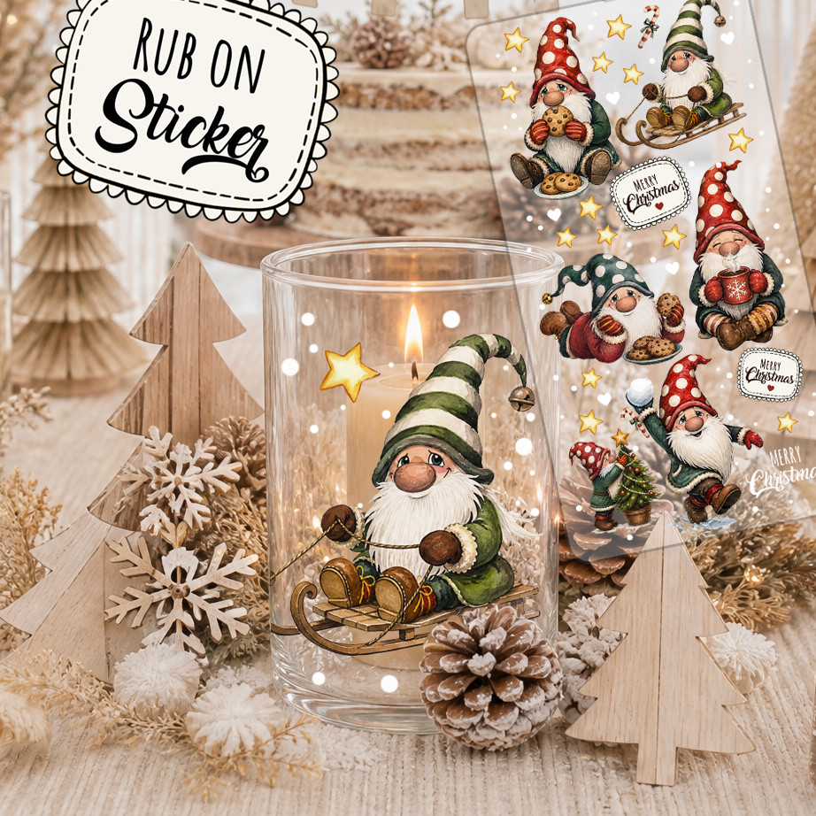 Rub-On Sticker Weihnachtswichtel – DIN-lang – rb110