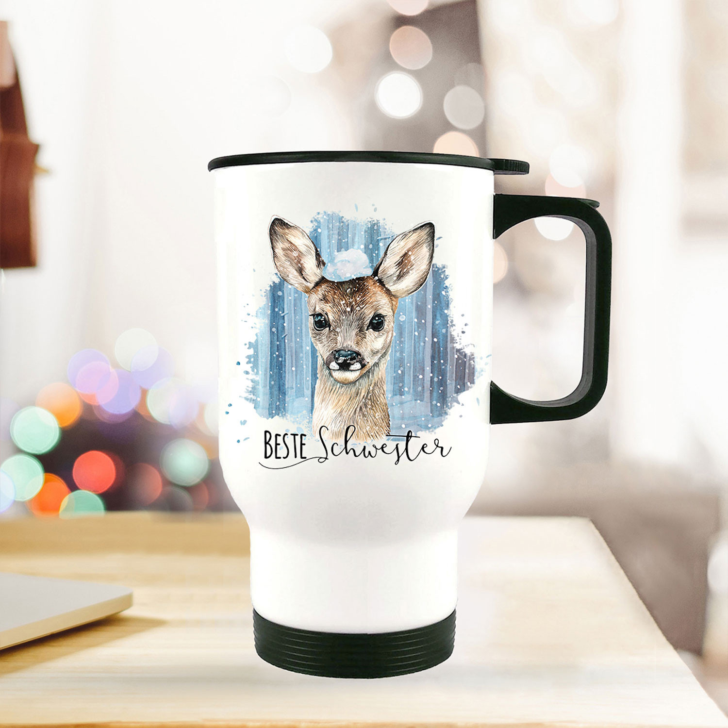 Fashionalarm Taza Con Texto En Alemán "Allerbeste Große Schwester Bedruckt Beidseitig Mit Motiv | Divertida Idea De Regalo Para Hermanos, Cumpleaños Y