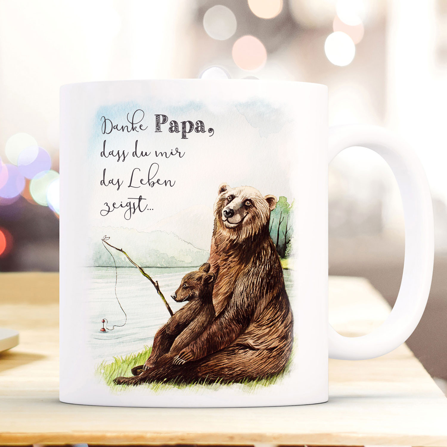 Tasse Becher Bar Barenpapa Papa Mit Junges Angeln Spruch Danke Papa Kaffeebecher Geschenk Spruchbecher Ts1009 Wandtattoos Elfentur Tassen