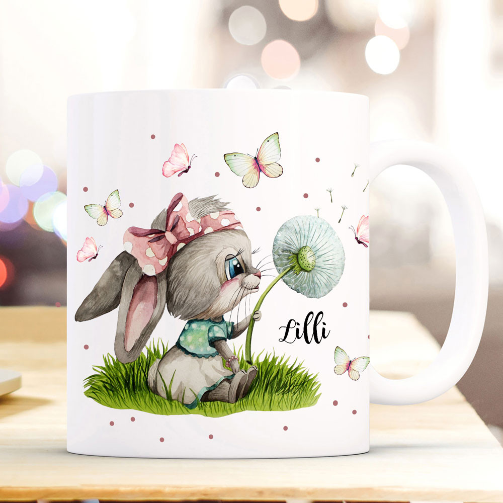 Bunte Tasse mit Ihrem Namen & Schokolade Ostergeschenk Geschenk zu Ostern