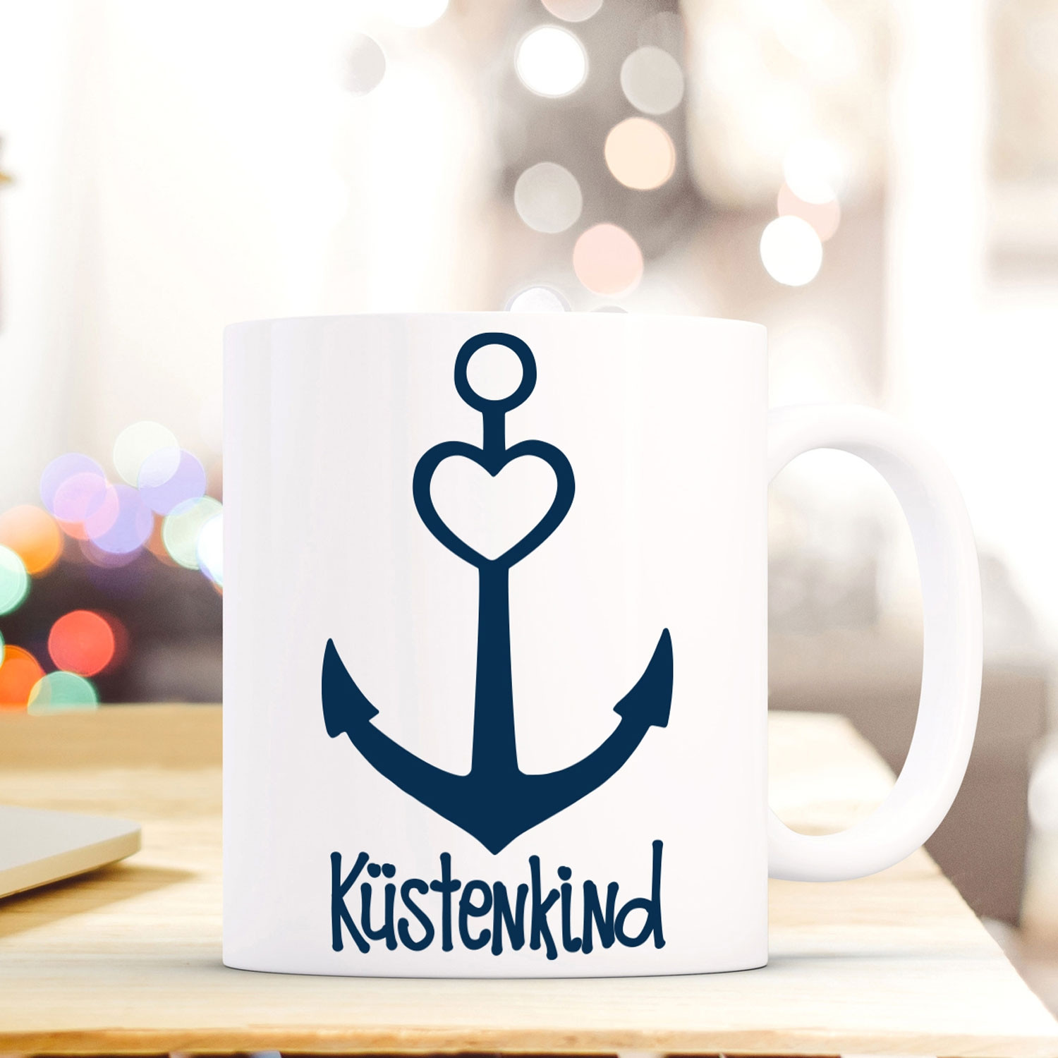 Tasse Anker Spruch Becher Kaffeetasse Kaffeebecher maritim mit Anker